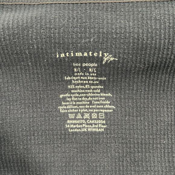 Free People Women's Long Sleeve Bodysuit - Obsidian/Grey - M/L - NWT - Picture 2 of 5